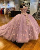 Elegant Applique Beaded Spaghetti Strap Sweet 16 Quinceanera A-Line Tulle Floor-length Prom Dress Birthday Dress Evening Dress Ball Gown HZ1024