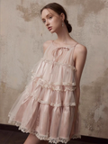 New Fashion Champagne A-line Tulle Short Party Dress Homecoming Dresses HZ1024