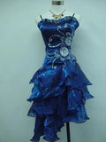 Vintage Shiny Beaded Spaghetti Strap A-Line Short Party Dress Cocktail Dress Homecoming Dress HZ1024