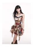 Women New Fashion Party Chiffon Spaghetti Strap Dress HZ1024