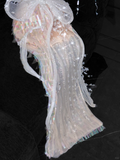 Vintage Sparkling Champagne Sequin Off-the-shoulder Sheath Elegant Chiffon Evening Dress Prom Dresses HZ1024