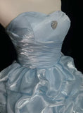 Vintage Sweetheart A-Line Homecoming Dress Ruffle Strapless Party Dress Short Cocktail Dress HZ1024