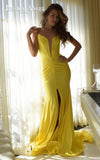 Simple Black satin long prom dress, black evening dress HZ1024