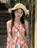 New Stylish Design Beach Holiday Casual Floral Dress HZ1024