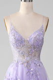A-Line Sequins Prom Dress with Embroidery HZ1024