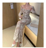 Sexy Sisters Strapless Lace Mermaid Ankle-Length Ball Gown HZ1024