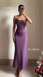 Sexy simple spaghetti strap sleeveless tight dress HZ1024