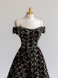 Stylish Sequins Long Prom Dress, Off Shoulder Evening Party Dress HZ1024