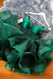 Green Tulle Spaghetti Straps Short Homecoming Dress, A-Line Mini Party Dress HZ1024